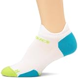 ASICS Women's Hera Low Cut Running Socks,White/Turquoise/Apple,Medium