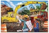 kids and infants educational toys item: Melissa and Doug Construction 24pc Floor