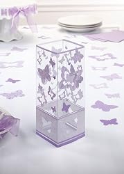 Set of 6 Butterfly Centerpieces, Lilac