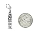LGU Sterling Silver Oxidized Three Dimensional Big Ben Clock Charm
