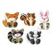 Woodland Animal Assortment of Edible Cake or Cupcake Decorations