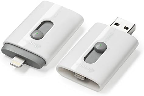 iStick: 16GB USB Flash Drive with Lightning for iPhone and iPad (WHITE)
