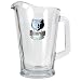 Memphis Grizzlies NBA 60oz Glass Pitcher - Primary Logo by Great American Products