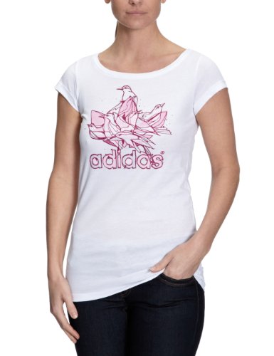 Adidas Damen T-Shirt Birds Trefoil, white, 40, O59281 Preisvergleich