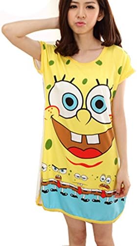 Vip2014 Women's Lovely Cartoon Short Sleeve Sleepwear Sleep Shirt Pajamas Top
