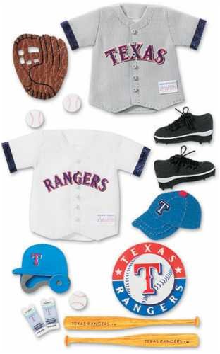 Jolees Jolee's Major League Baseball Stickers, Texas Rangers
