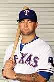 Surprise, AZ - February 28: Texas Rangers Photo Day - Mike Napoli Photographic Poster Print by Jamie Squire, 16x24