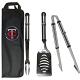 MLB Minnesota Twins Stainless Steel BBQ Set with Bag