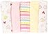Spasilk Washcloths, Pink Stripes, 10 Count
