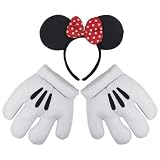 disney costumes for adults Minnie Ears And Gloves Set - One Size