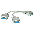 "Cable, VGA Y, HD15 Male To HD15 Female"