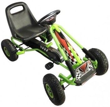 Pedal Powered Go Kart for Kids Racing Green
