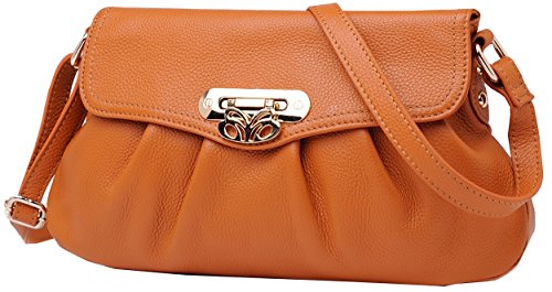 Heshe New Fashion Soft Leather Cross Body Shoulder Bag Handbag Easy Carry