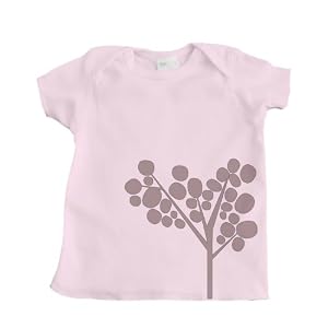 Brown Tree Design Girl's Infant T-Shirt (Pink) - 18 Months