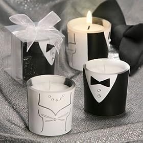 Wedding Gown-Tuxedo Design Candles