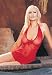  : 2PC Mini Daisy Lace Halter Chemise Sexy Lingerie Intimate Apparel with Satin Bow and G-String