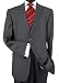 Presidential Suit Signature Collection Mens Suit Italian Merino Wool 140s Two Button Jacket Flat Front Pants Business Suit Charcoal Gray