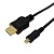 PLANEX スマートフォン/デジタルカメラ対応 HDMI(Aタイプ)-マイクロHDMI(Dタイプ) 3層シールドハイスピードイーサネットケーブル2m PL-HDMI02E-AD