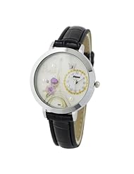 HACBIWA Women Lady Girl Fimo Polymer Clay Leatheroid Wrist Watches Eiffel Tower Style Black Color