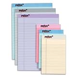 TOPS 63016 - Prism Plus Colored Junior Legal Pads, 5 x 8, Pastels, 6 50-Sheet Pads/Pack