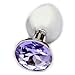 Ocaler®Small Size Mini Butt Anal Plug Toys Alloy Crystal Jewelry Sex Toys Adult Sex Products(Purple)
