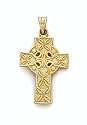 14K Celtic Cross M - GH12861H