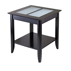 End Table With Frosted Glass