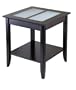 Winsome Wood Syrah End Table with Frosted Glass, Shelf