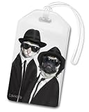 from Luggage Tags Blues Brothers Cat & Pug Dog Impersonated Luggage Tag