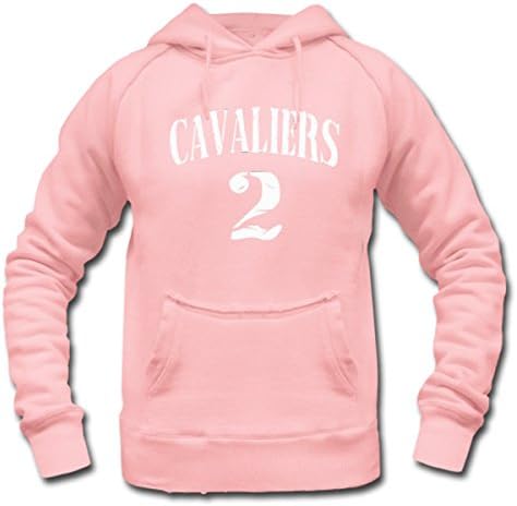 Custom Cleveland Cavaliers Kyrie Irving #2 For Women Pink Distressed Sweatshirt Hoodie S