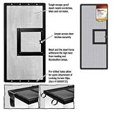 Metal Screen Cover W/door Blk 30 X 12