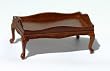 Dollhouse Miniature Artisan Walnut Tray Coffee Table