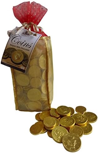 Belgian Milk Chocolate Gold Coins, 2 Lbs, 9 Ounces