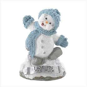 SNOWBUDDIES LOVE YOU CHRISTMAS XMAS DECOR FIGURINE GIFT