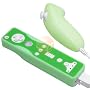 Eforcity Premium 2 Tone Virgin Silicone Skin Case for Nintendo Wii Remote Control & Nunchuk  Green / Solid Green
