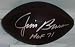 Jim Brown Autographed/Hand Signed Official Duke Football with HOF 71 Inscription