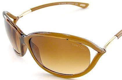 Tom Ford Jennifer FT0008 Sunglasses - 602 Shiny Transparent Rust Brown (Gradient Brown Lens) - 61mm Tom Ford Jennifer FT0008 Sunglasses - 602 Shiny Transparent Rust Brown (Gradient Brown Lens) - 61mm