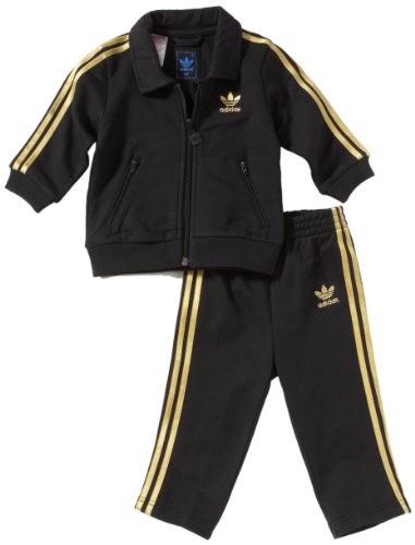 Adidas Kinder Trainingsanzug I Adicolor Firebird, top:black bottom :black, 92, O58864 Preisvergleich