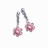 Scout - 262037100 - Boucles d'oreilles Enfant - Argent 925/1000 - Motif Fleurs Email Rose