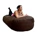 6ft Sofa CHOCOLATE Faux Suede Image