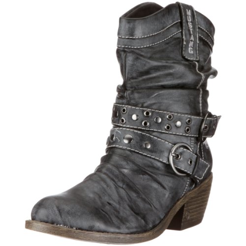 Mustang 1013-509 Damen-Stiefelette, Damen Stiefel, Grau (stein 200), EU 45