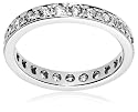 Sterling Silver Cubic Zirconia Eternity Ring