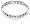 Sterling Silver Cubic Zirconia Eternity Ring, Size 5