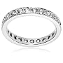 Sterling Silver Cubic Zirconia Eternity Ring