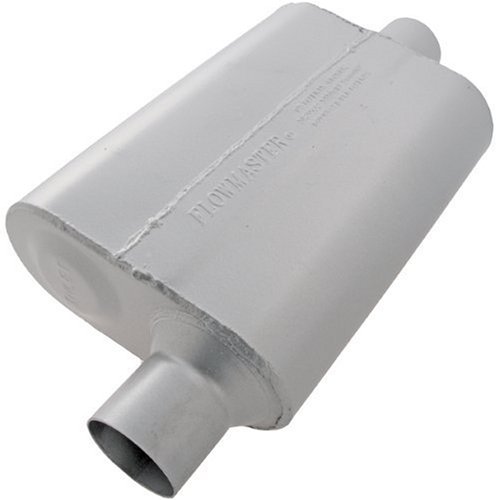 Flowmaster 942541 40 Delta Flow Muffler - 2.50 Offset IN / 2.50 Center OUT - Aggressive Sound