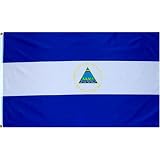 Nicaragua Flag Polyester 3 ft. x 5 ft.