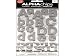 Me and My BIG Ideas CBVP-43 Alpha Chips Designer Chipboard Letter Stickers, Bailey Alphabet Pewter Foil