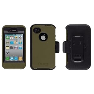 Otterbox Defender Series Case for iPhone 4S, Gunmetal Grey/ Envy Green