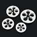 from GadgetpoolUK Set of 4 Rose Leaf Flower blossom 5 Petal cutters for Sugarcraft