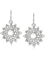 Nam Cho "Bulls Eye" Earrings with Rose-Cut Diamonds in 18k